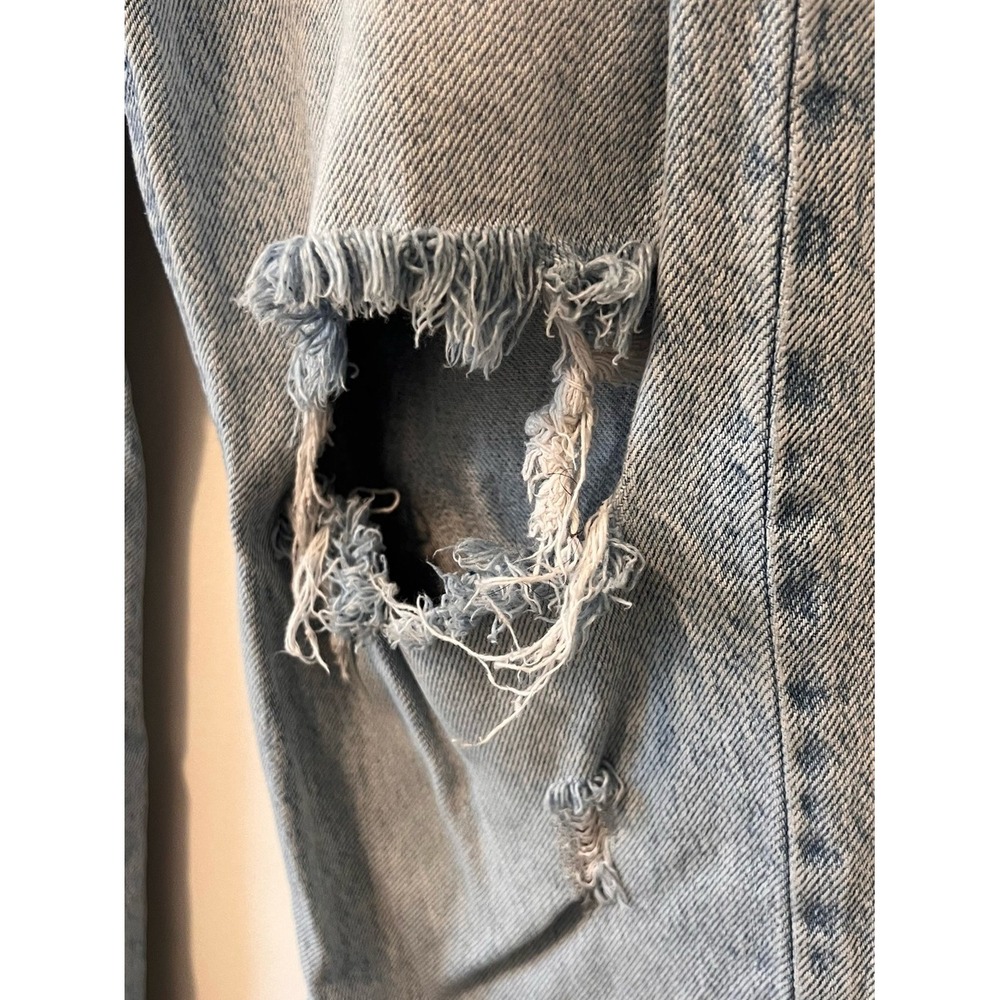 PacSun Light Wash Ripped Straight Jeans - Picture 3 of 16